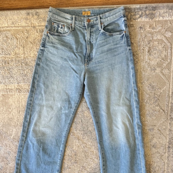 Mother LIL' Lasso Sneak Wide Leg Petit Ivy League Cowboy - Picture 1 of 4